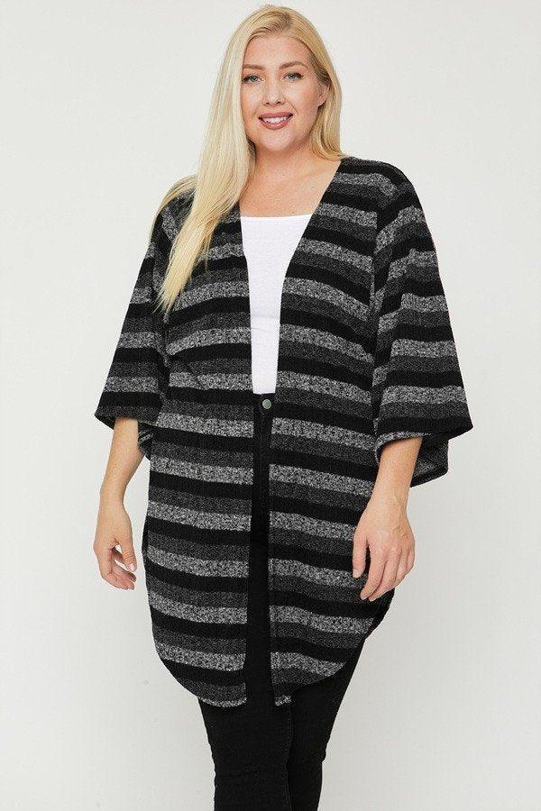 Multi-color Striped Cardigan | Mixtshop LLC
