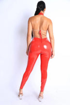 Star Point Sheer Mesh Mix Jumpsuit | Mixtshop LLC