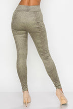 Embossed Snake Print Top And Leggings Set | Mixtshop LLC