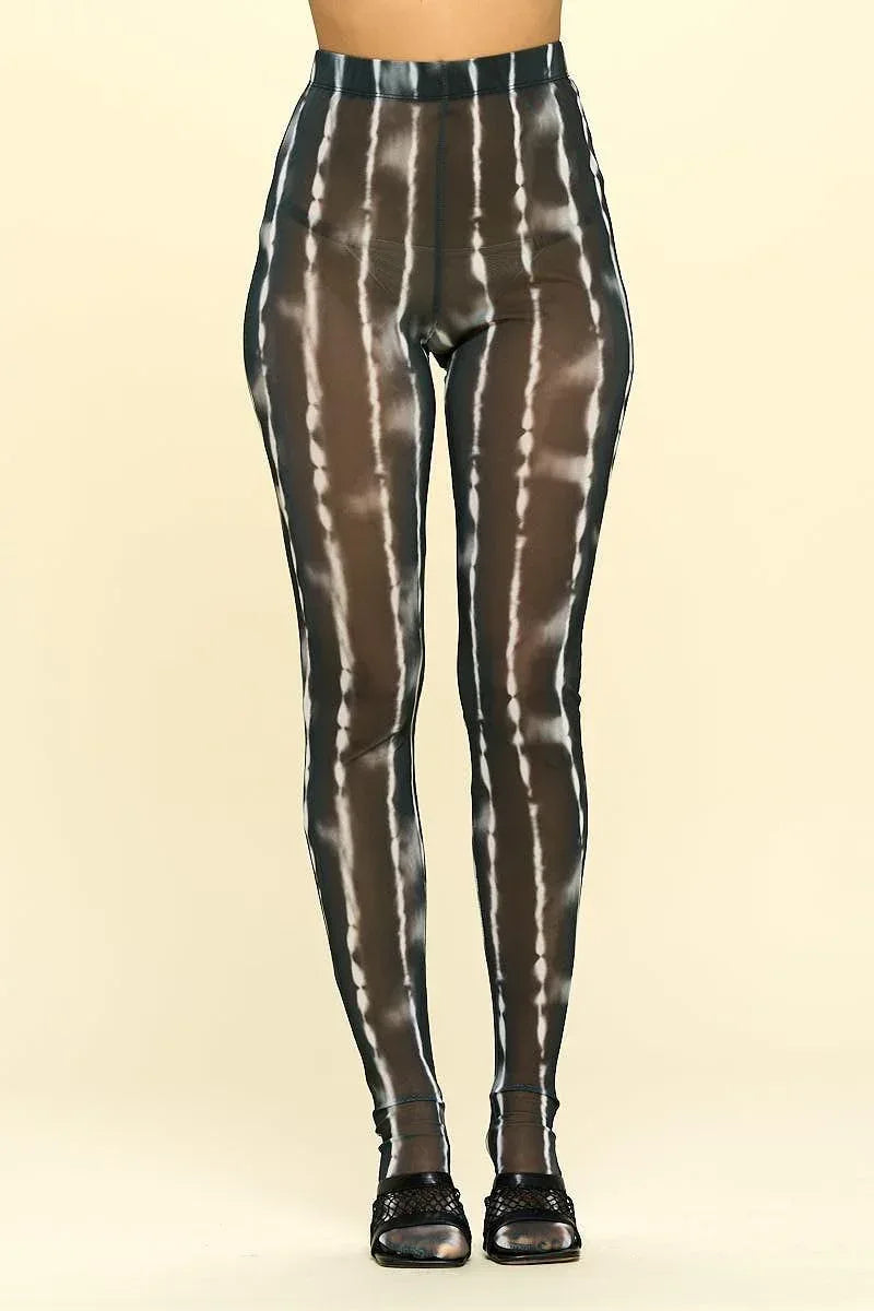 Sheer High Rise Leggings | Mixtshop LLC Main image