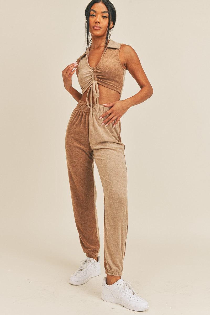 Two-tone Color Two-piece Set | Mixtshop LLC Main image