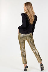 Animal Skin Vinyl Ankle Pants | Mixtshop LLC