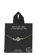 Gold Rhodium Dipped Wave Pendant Bracelet | Mixtshop LLC