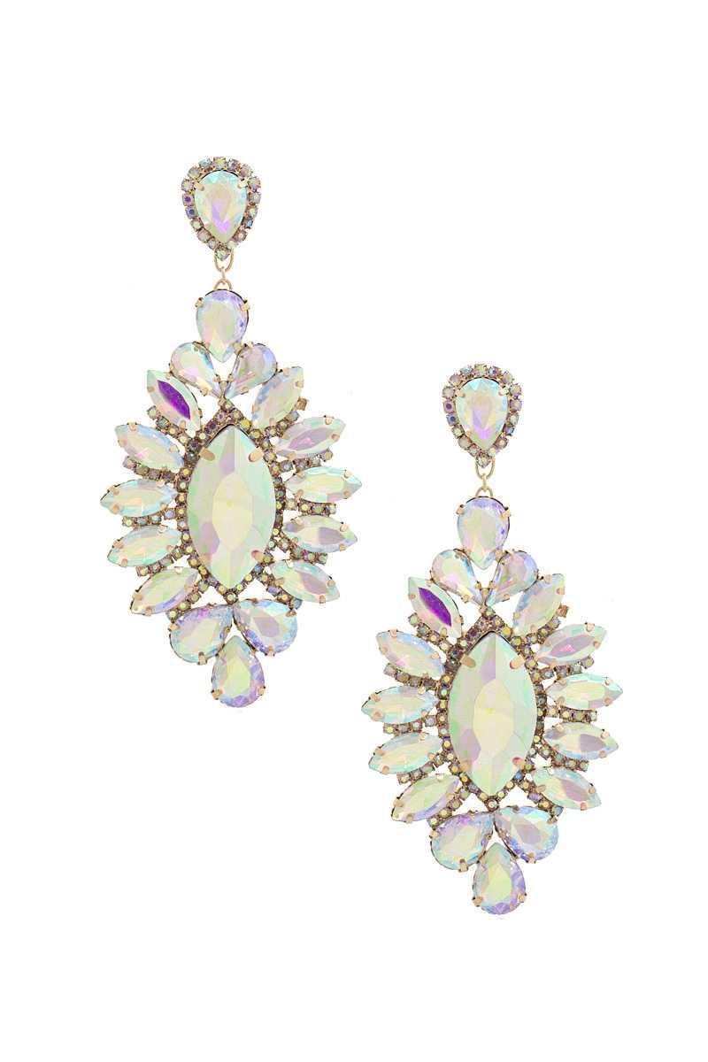 Marquise Rhinestone Dangle Earring Secondary image