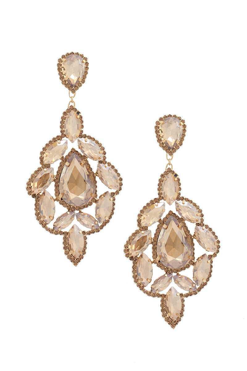 Teardrop Rhinestone Dangle Earring | Mixtshop LLC Main image