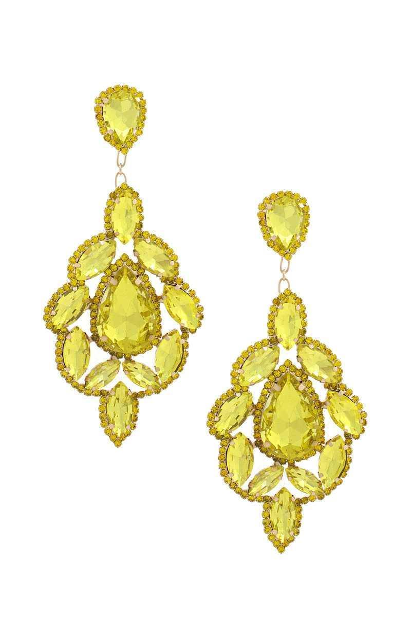 Teardrop Rhinestone Dangle Earring Secondary image