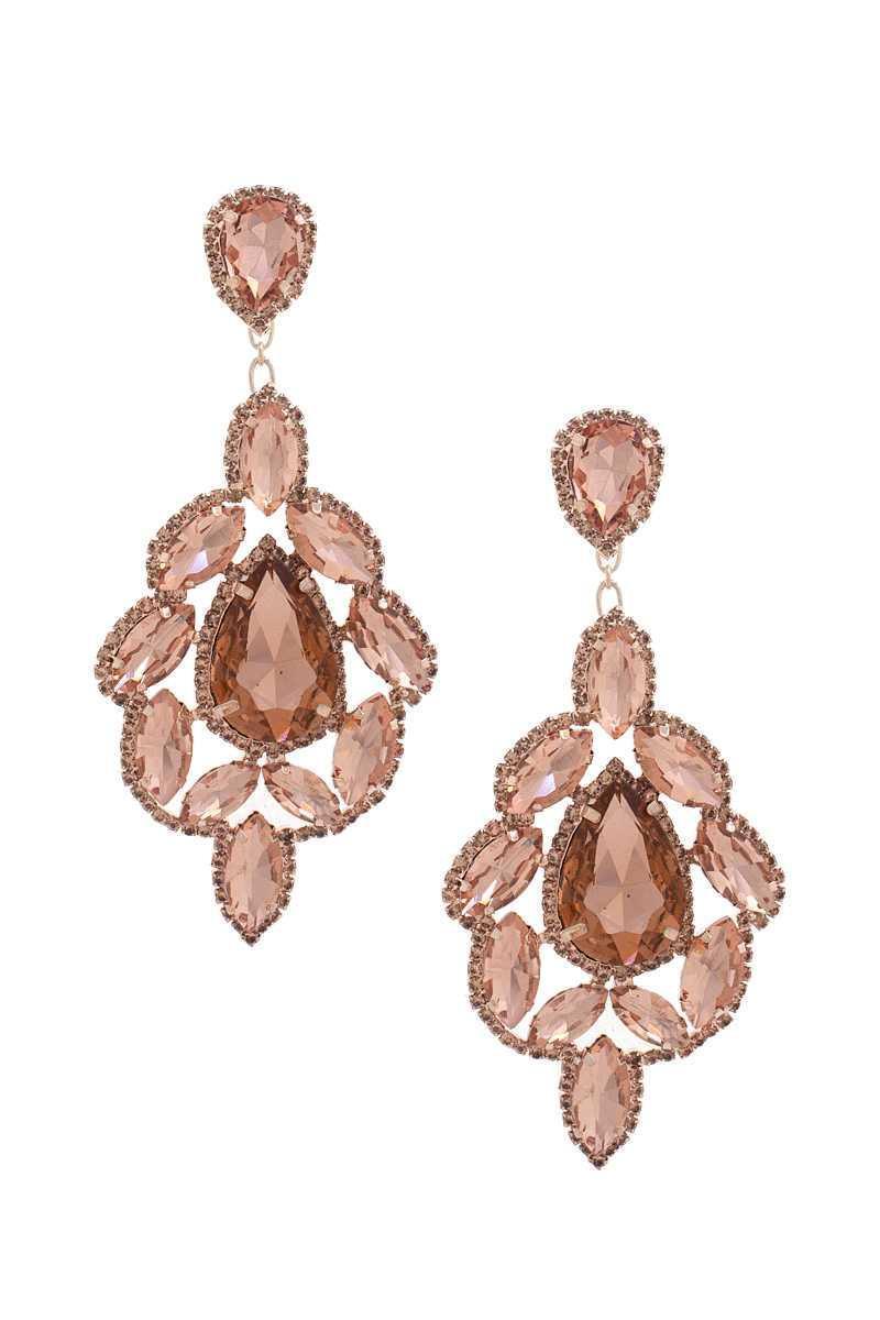 Teardrop Rhinestone Dangle Earring | Mixtshop LLC
