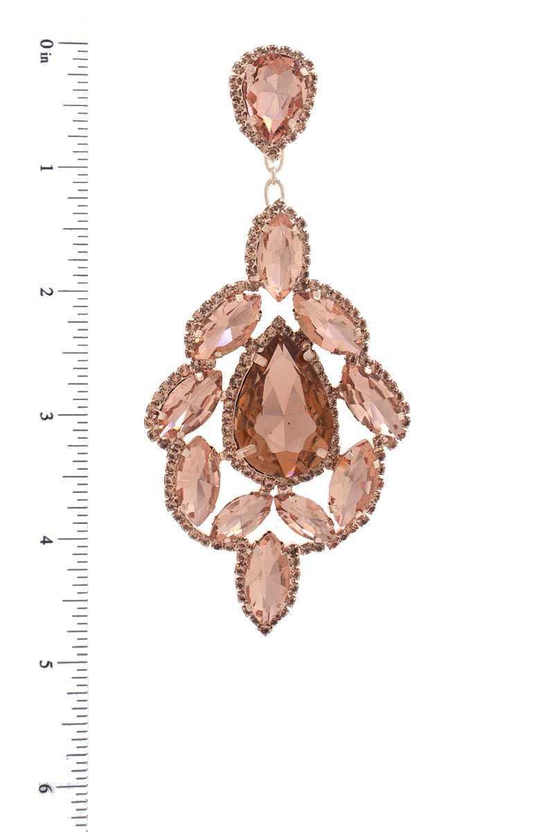 Teardrop Rhinestone Dangle Earring | Mixtshop LLC