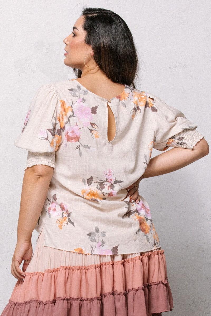 Floral Printed Woven Blouse | Mixtshop LLC