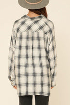 Oversized Loose Fit Plaid Shirt | Mixtshop LLC