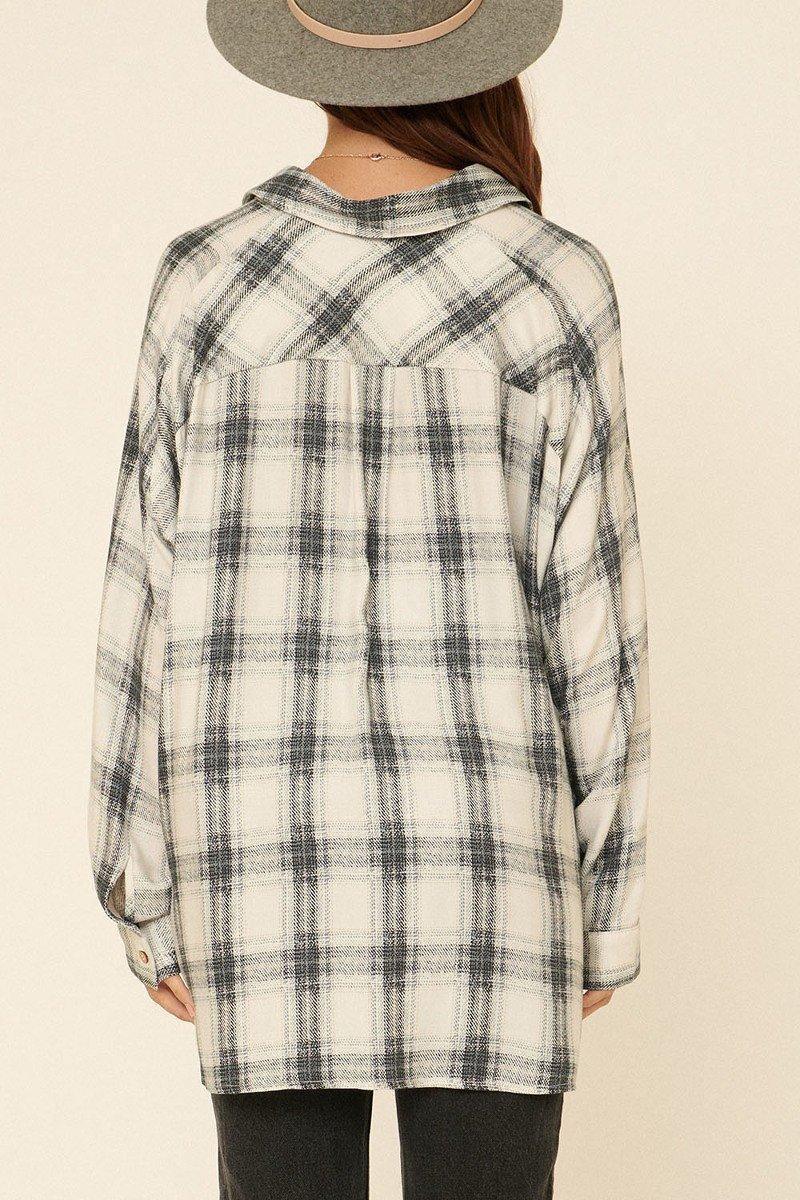 Oversized Loose Fit Plaid Shirt | Mixtshop LLC