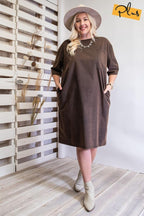Mineral Washed Loose Fit Dress | Mixtshop LLC