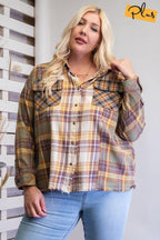 Plaid Mix Button Down Shirt | Mixtshop LLC