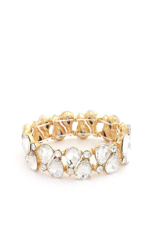 Teardrop Rhinestone Stretch Bracelet | Mixtshop LLC