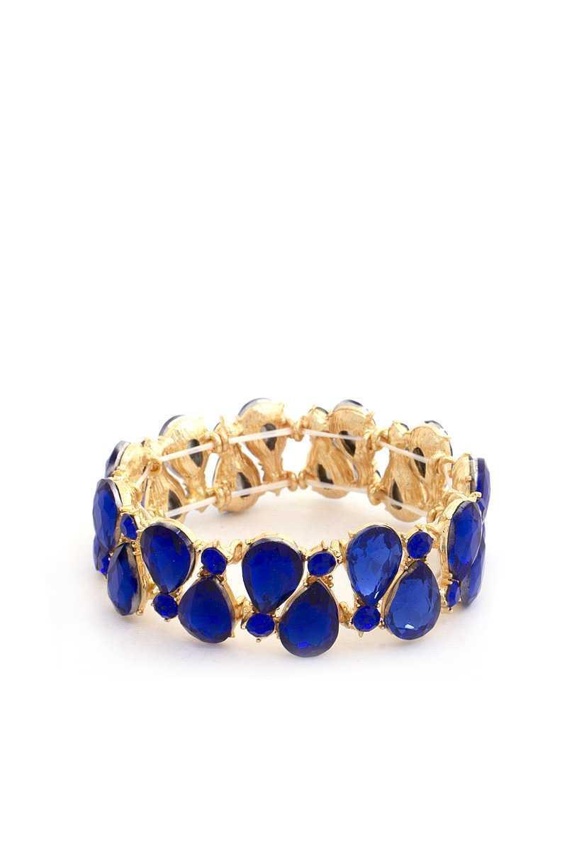 Teardrop Rhinestone Stretch Bracelet | Mixtshop LLC