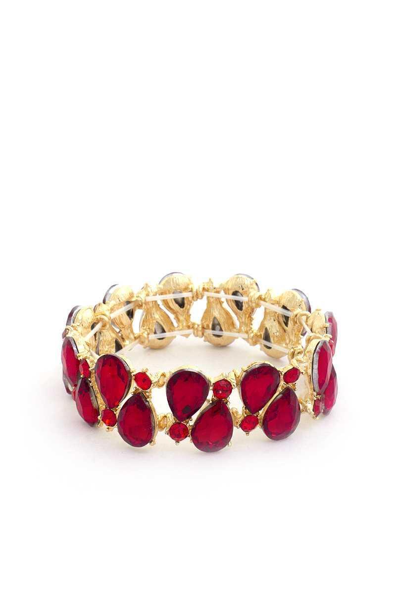 Teardrop Rhinestone Stretch Bracelet | Mixtshop LLC