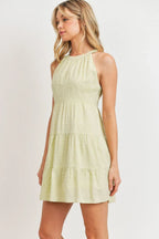 Roundneck Sleeveless Dotted Swiss Dress | Mixtshop LLC