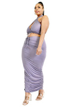 Plus Solid 2 Piece Halter Top Set | Mixtshop LLC