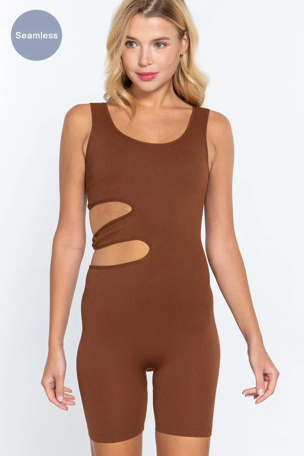 Suave Cut-out Seamless Romper | Mixtshop LLC