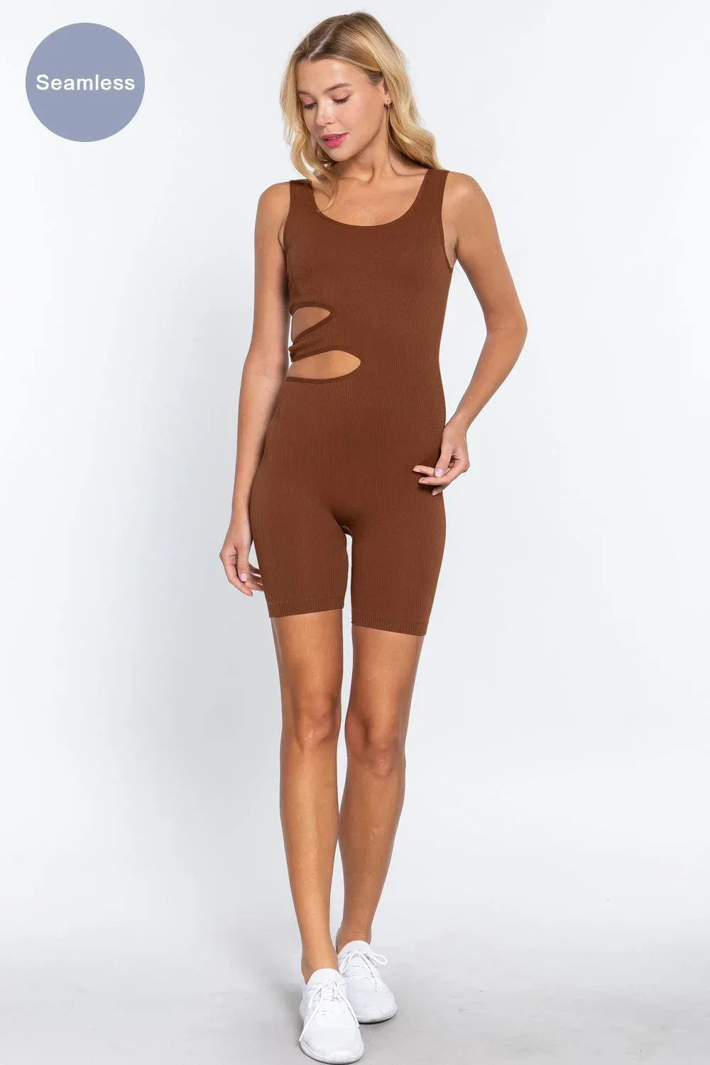 Suave Cut-out Seamless Romper Secondary image