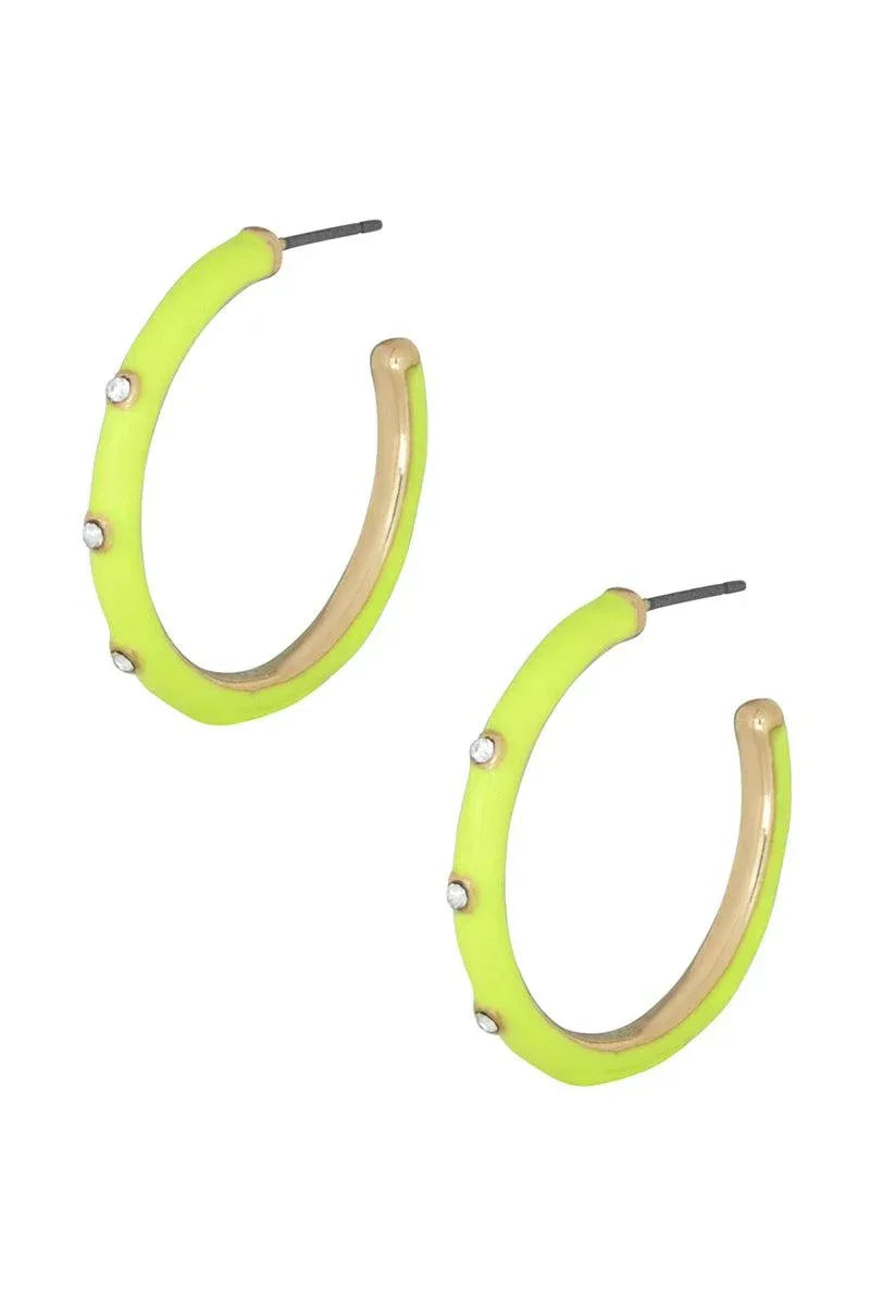 Color Metal Hoop Earring | Mixtshop LLC Main image