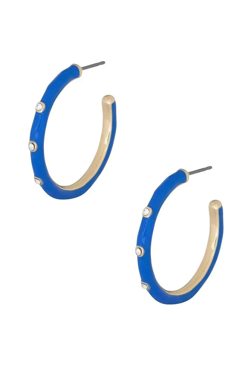 Color Metal Hoop Earring Secondary image