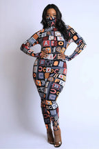 Alphabetically Neon Jumpsuit | Mixtshop LLC
