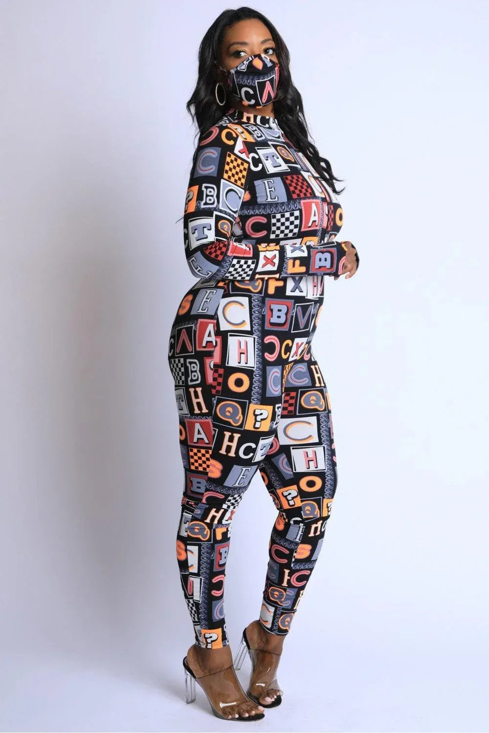 Alphabetically Neon Jumpsuit | Mixtshop LLC