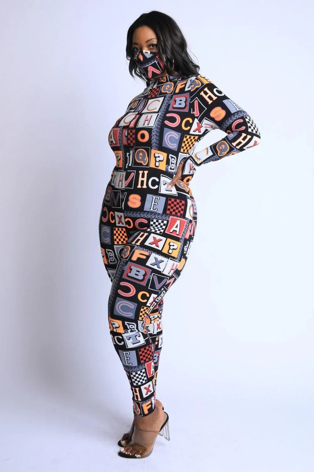 Alphabetically Neon Jumpsuit | Mixtshop LLC