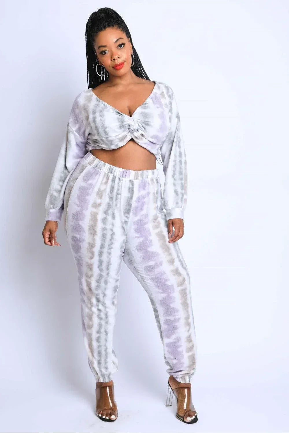 Tie Die Off Shoulder Set | Mixtshop LLC Main image