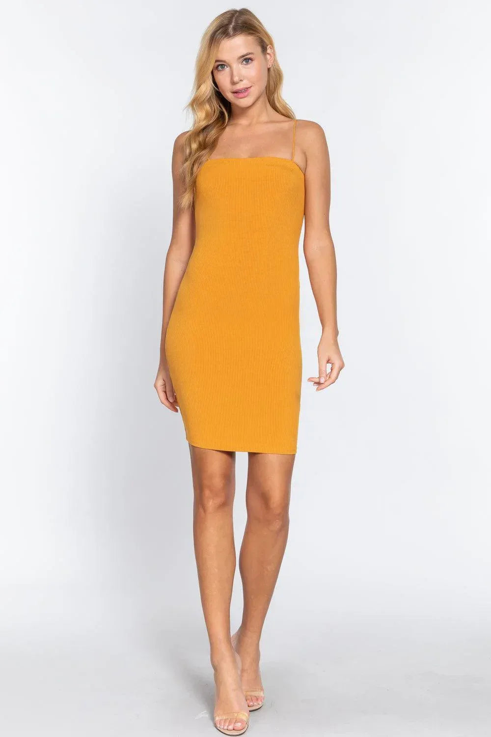 Cami Heavy Rib Mini Dress Secondary image