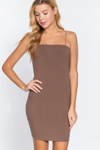 Cami Heavy Rib Mini Dress | Mixtshop LLC