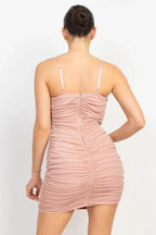 Hook & Eye Ruched Cami Mini Dress | Mixtshop LLC