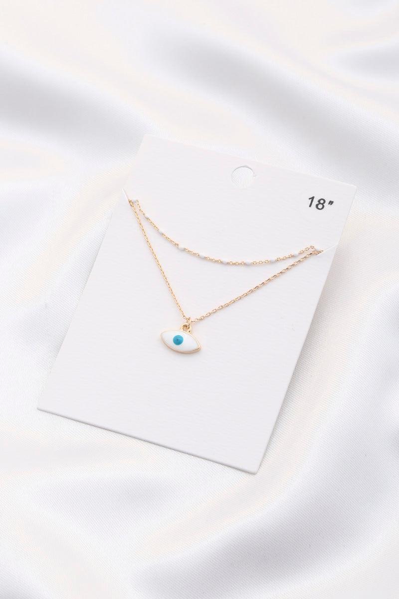 Eye Charm Layered Necklace | Mixtshop LLC