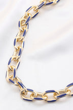 Color Metal Oval Link Necklace | Mixtshop LLC
