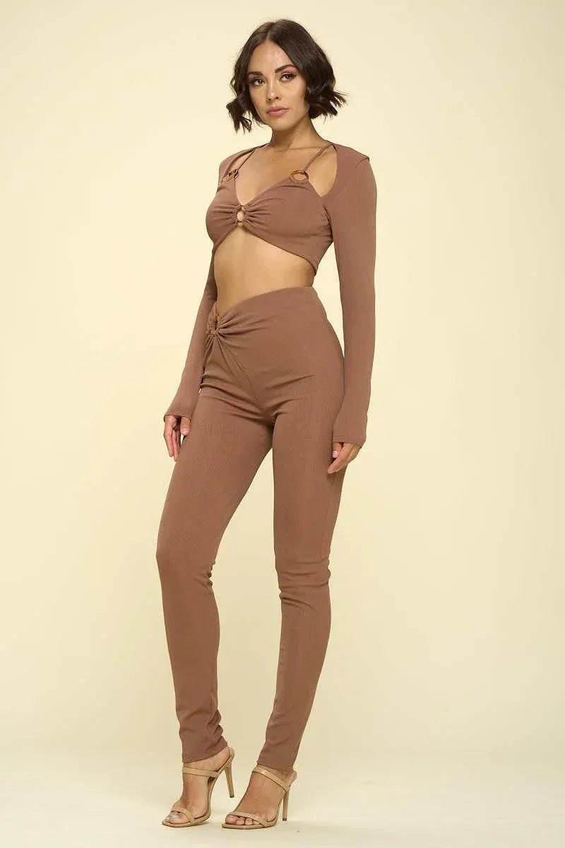 Bikini Top Solid Color 2 Piece Secondary image