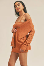 Cardigan Solid Color 3 Piece Set | Mixtshop LLC