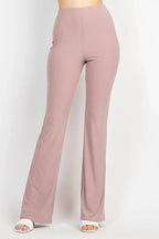 Solid Halter Top And Elastic Leggings Set | Mixtshop LLC