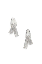 Rhinestone Awarness Bow Earring | Mixtshop LLC