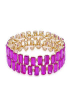 Rectangle Rhinestone Stretch Bracelet | Mixtshop LLC
