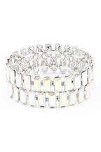 Rectangle Rhinestone Stretch Bracelet | Mixtshop LLC