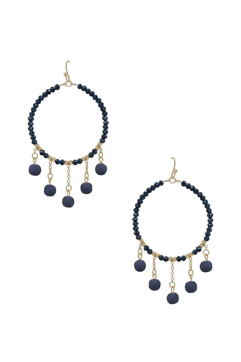 Clay Ball Charm Round Beads Earring | Mixtshop LLC