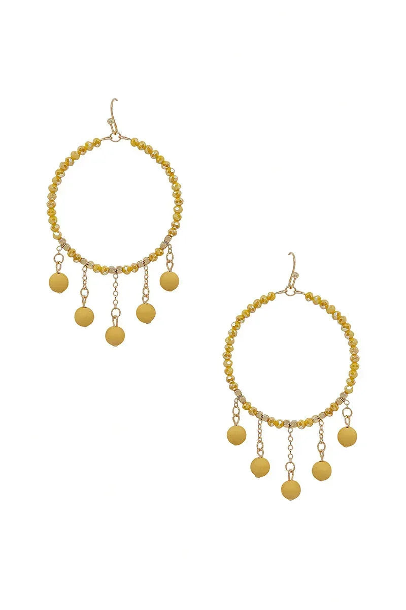 Clay Ball Charm Round Beads Earring | Mixtshop LLC
