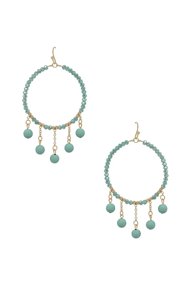 Clay Ball Charm Round Beads Earring | Mixtshop LLC
