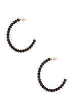 Rhinestone Bead Open Hoop Post Earring | Mixtshop LLC