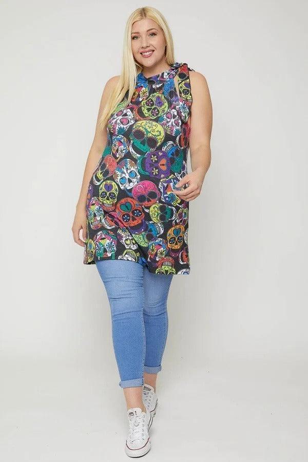 Sugar Skull Sublimation Print Secondary image