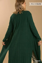 Open Front Long Body Cardigan | Mixtshop LLC