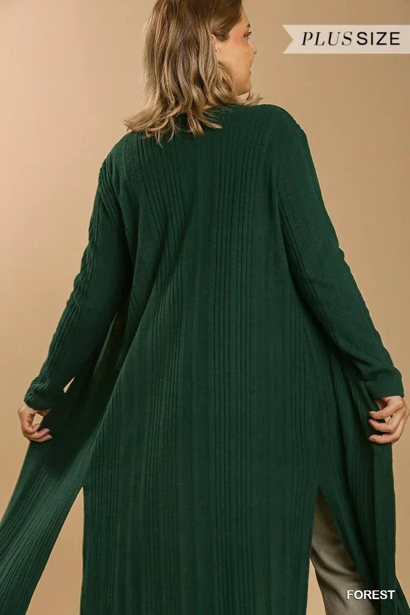 Open Front Long Body Cardigan | Mixtshop LLC