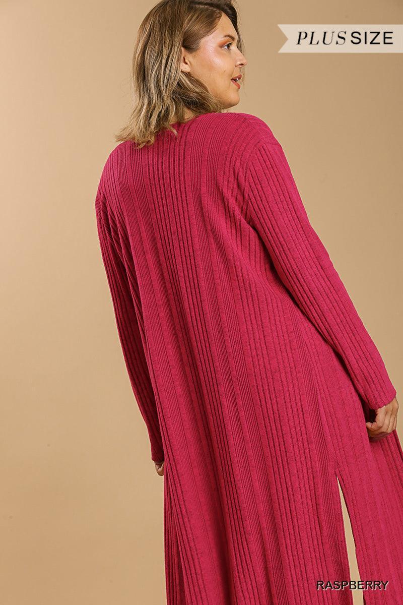 Open Front Long Body Cardigan Secondary image