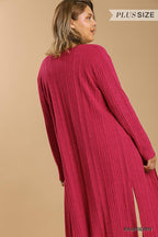 Open Front Long Body Cardigan | Mixtshop LLC